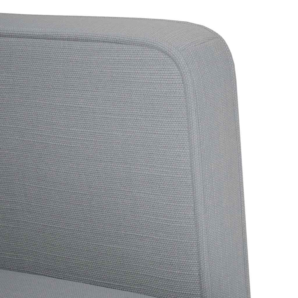 Canapé deux places gris clair 111 cm en tissu - XIOS