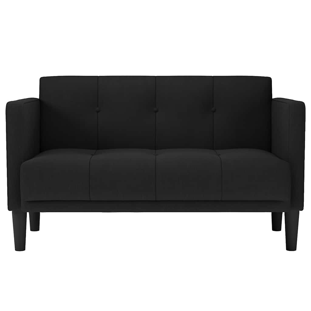 Canapé deux places noir 111 cm en tissu - XIOS