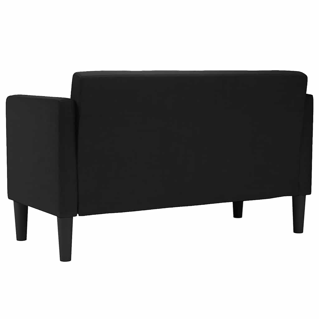 Canapé deux places noir 111 cm en tissu - XIOS