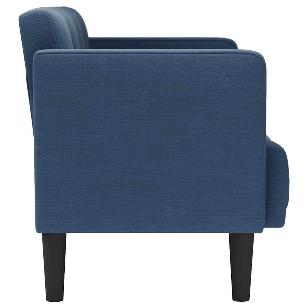 Canapé deux places bleu 111 cm en tissu - XIOS