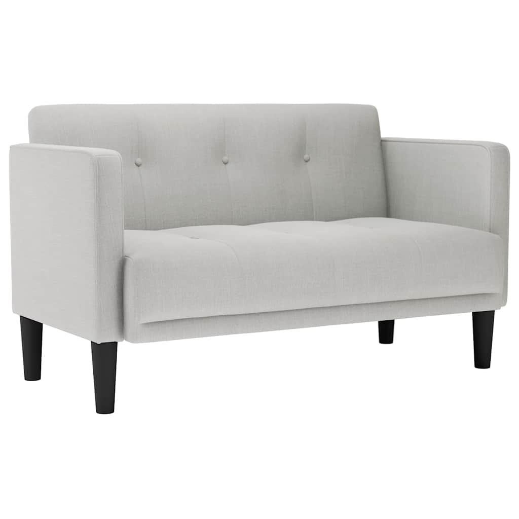 Canapé deux places gris nuage 111 cm en tissu - XIOS