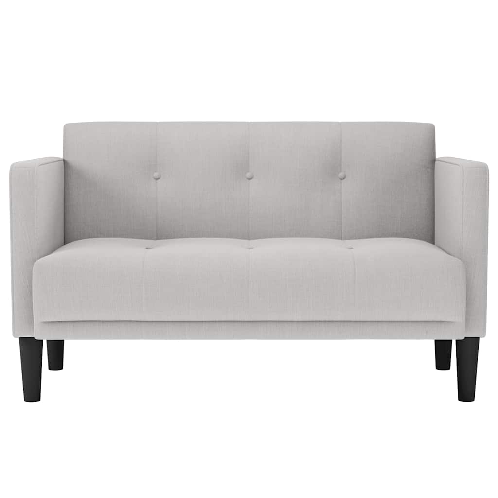 Canapé deux places gris nuage 111 cm en tissu - XIOS