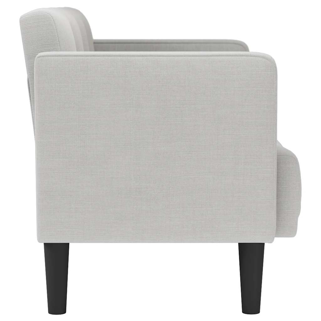 Canapé deux places gris nuage 111 cm en tissu - XIOS