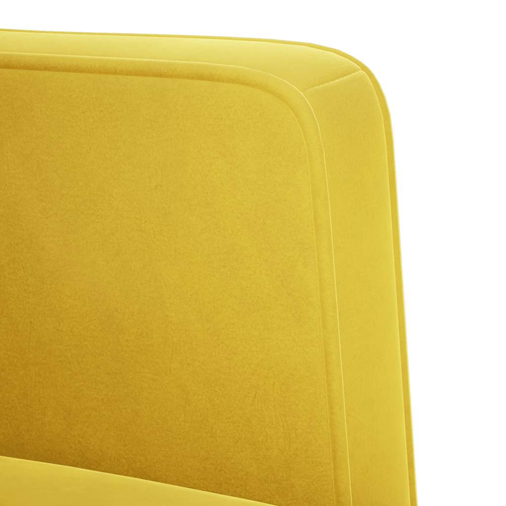Canapé deux places Jaune 111 cm Velours - XIOS