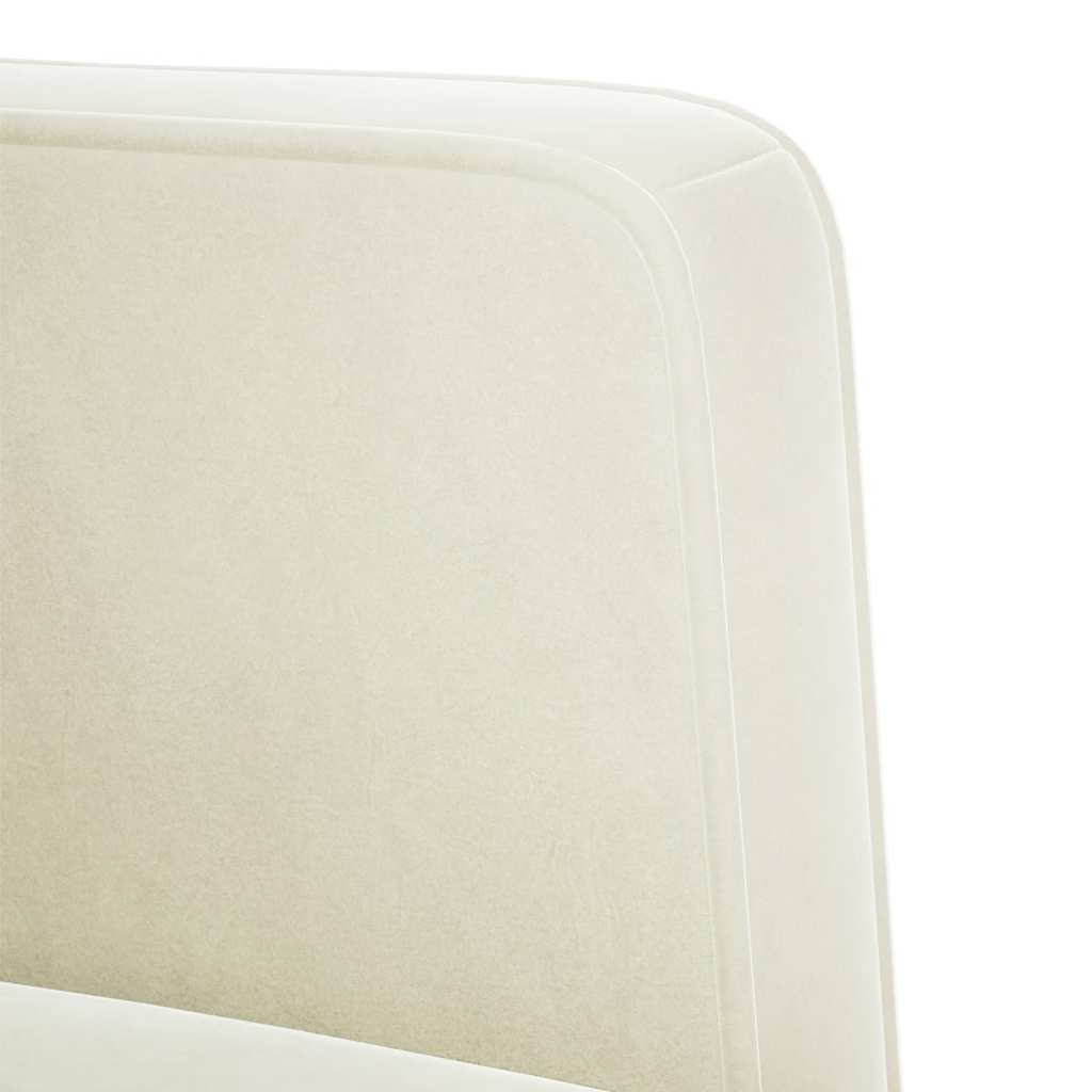 Canapé deux places Crème 111 cm Velours - XIOS