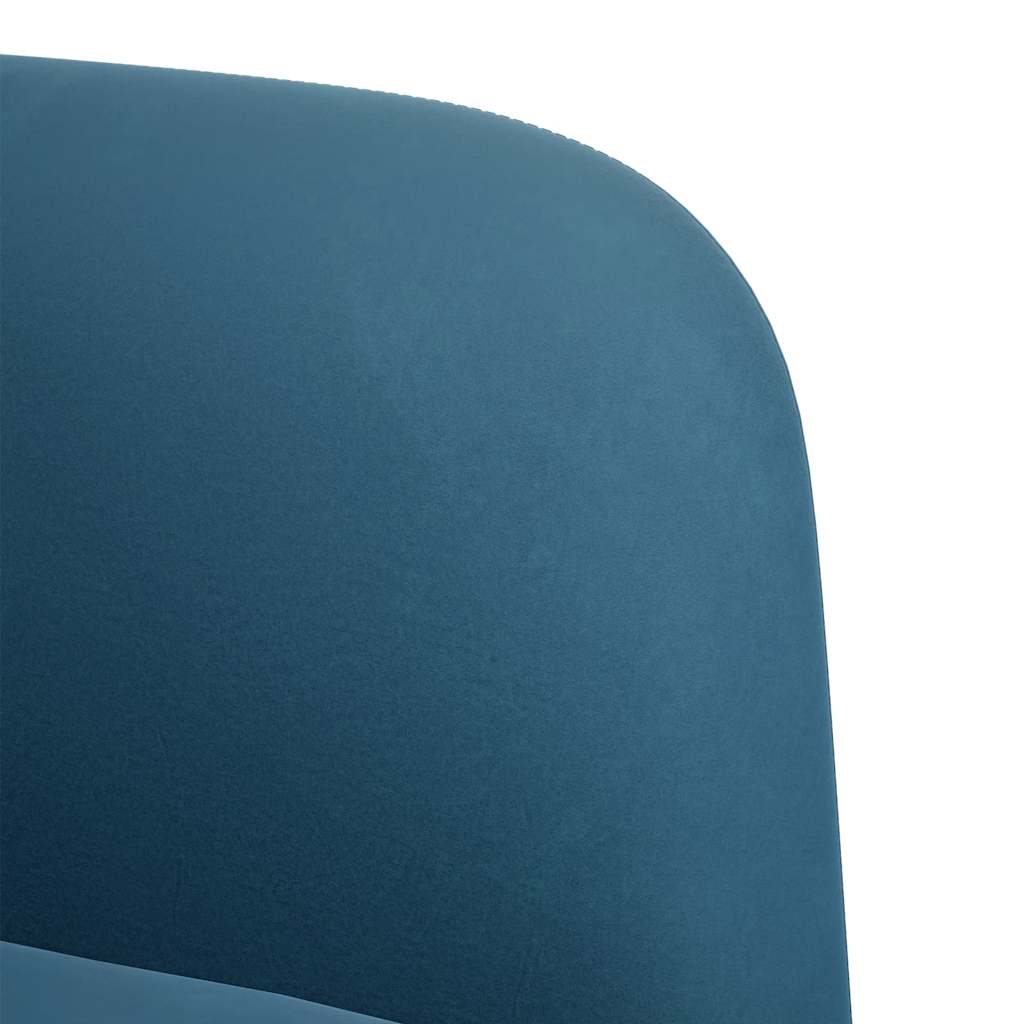 Canapé causeuse bleu 109 cm velours - XIOS
