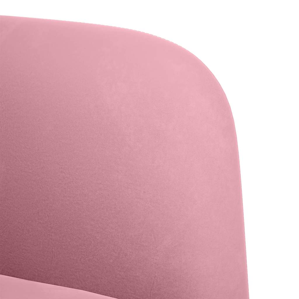 Canapé causeuse rose 109 cm velours - XIOS