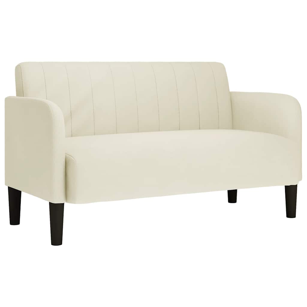 Canapé causeuse crème 109 cm velours