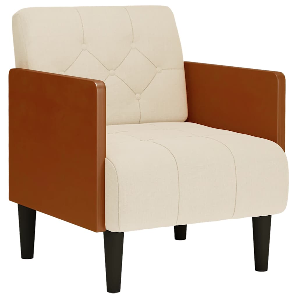 Fauteuil canapé avec accoudoirs 55 cm en lin - XIOS