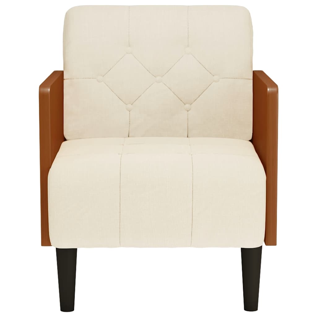 Fauteuil canapé avec accoudoirs 55 cm en lin - XIOS