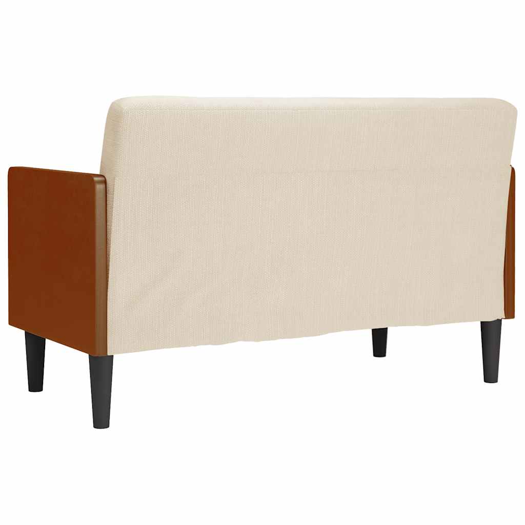 Canapé deux places avec coussins cylindriques 110 cm en lin - XIOS