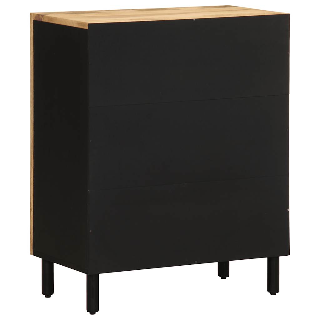 Buffet 60x33,5x75 cm bois de manguier brut massif