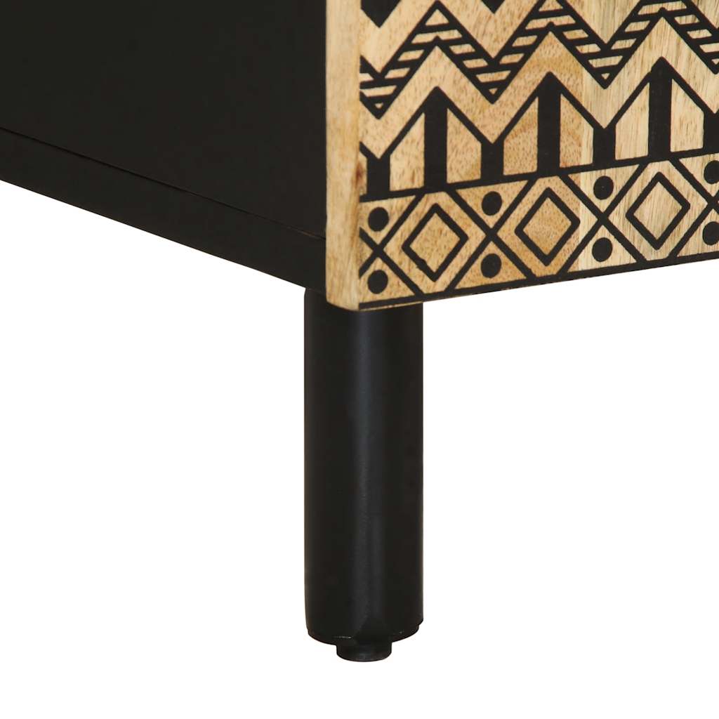 Buffet 60x33,5x75 cm bois de manguier brut massif