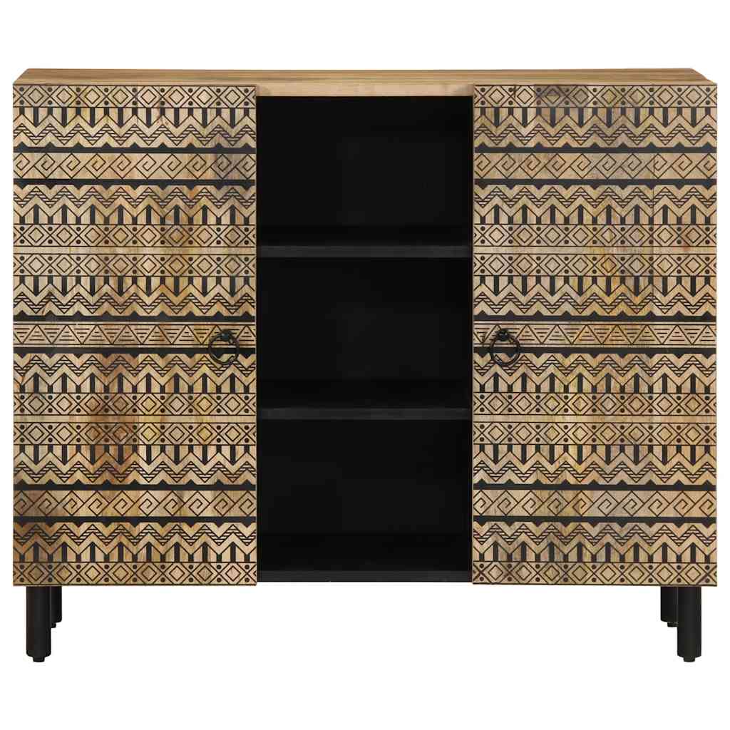 Buffet 90x33,5x75 cm bois de manguier brut massif - XIOS