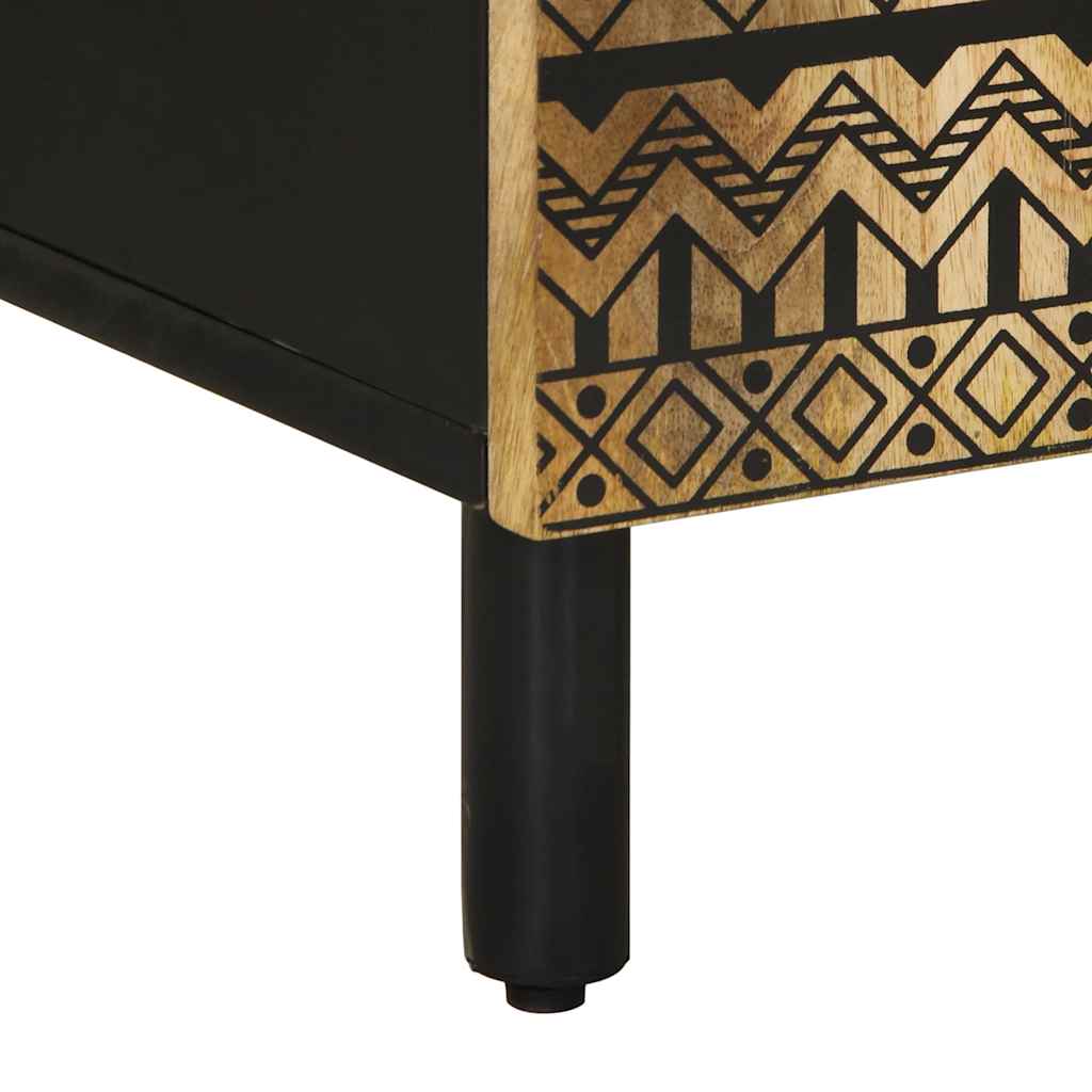 Buffet 90x33,5x75 cm bois de manguier brut massif - XIOS