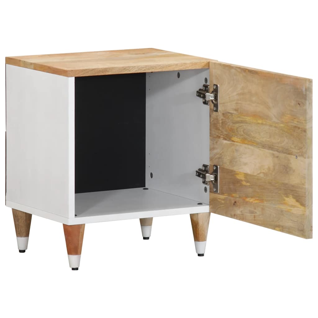 Tables de chevet 2 pcs 40x33,5x46 cm Bois de manguier solide - XIOS