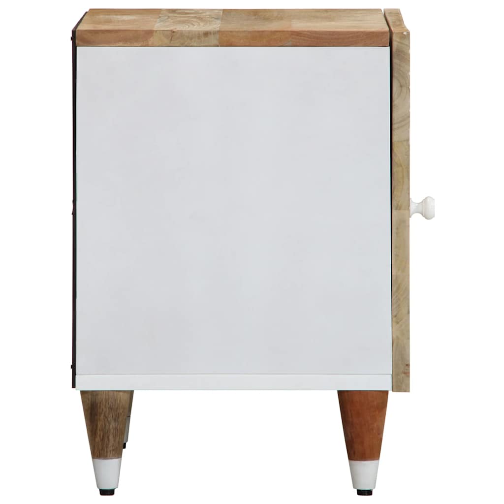 Tables de chevet 2 pcs 40x33,5x46 cm Bois de manguier solide - XIOS