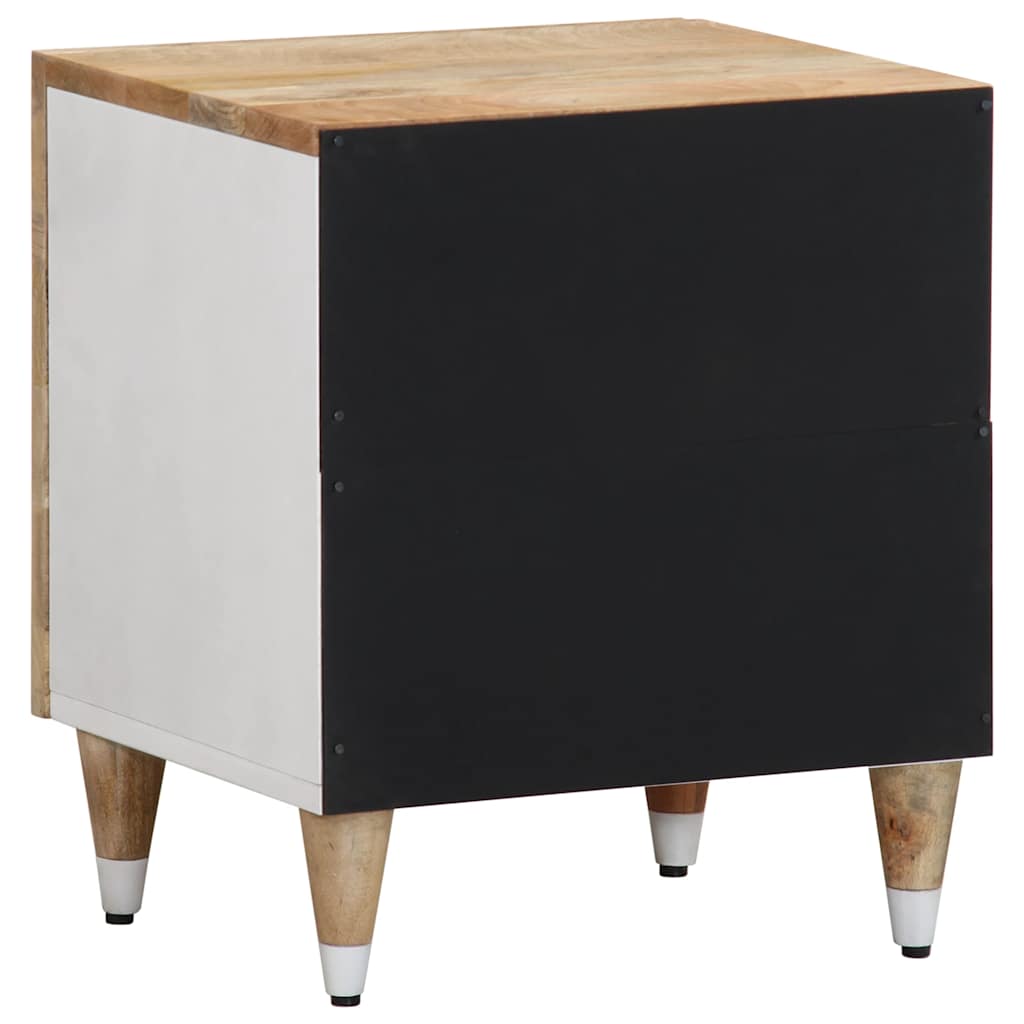 Tables de chevet 2 pcs 40x33,5x46 cm Bois de manguier solide - XIOS