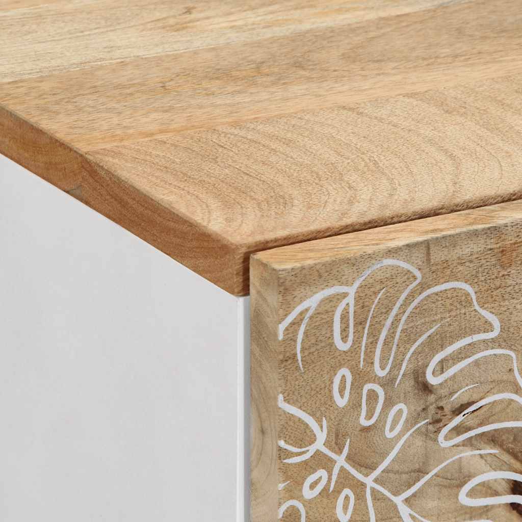 Tables de chevet 2 pcs 40x33,5x46 cm Bois de manguier solide - XIOS