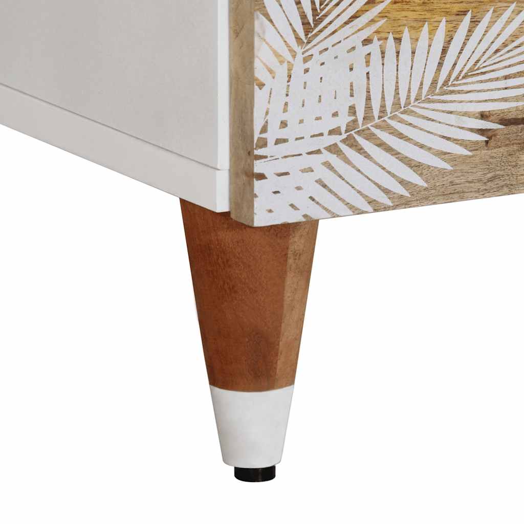 Tables de chevet 2 pcs 40x33,5x46 cm Bois de manguier solide - XIOS