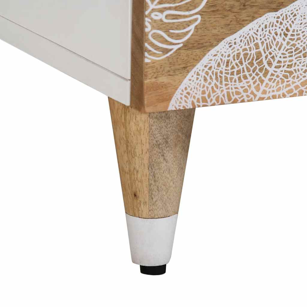 Table de chevet 40x33,5x46 cm bois de manguier solide - XIOS
