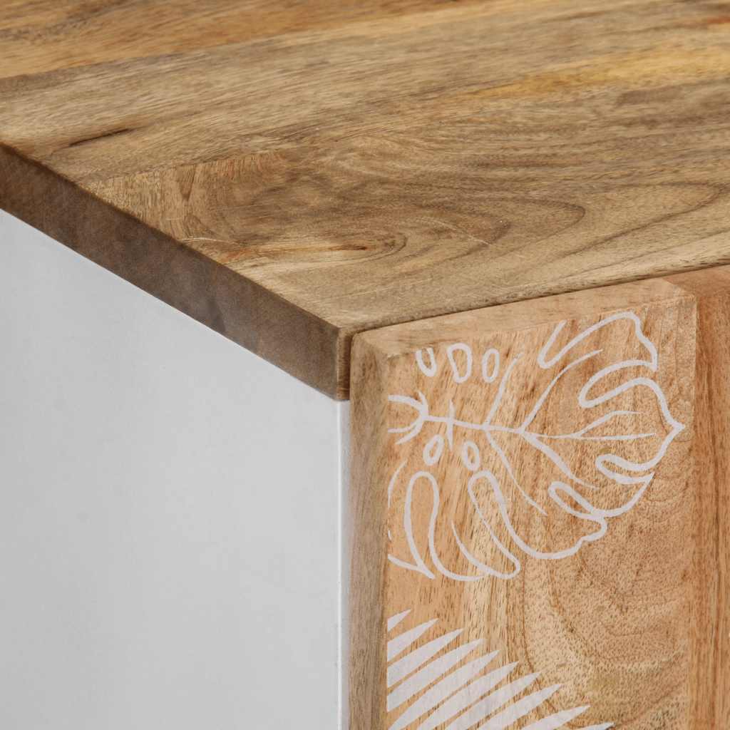 Buffet 60x33,5x75 cm bois de manguier massif