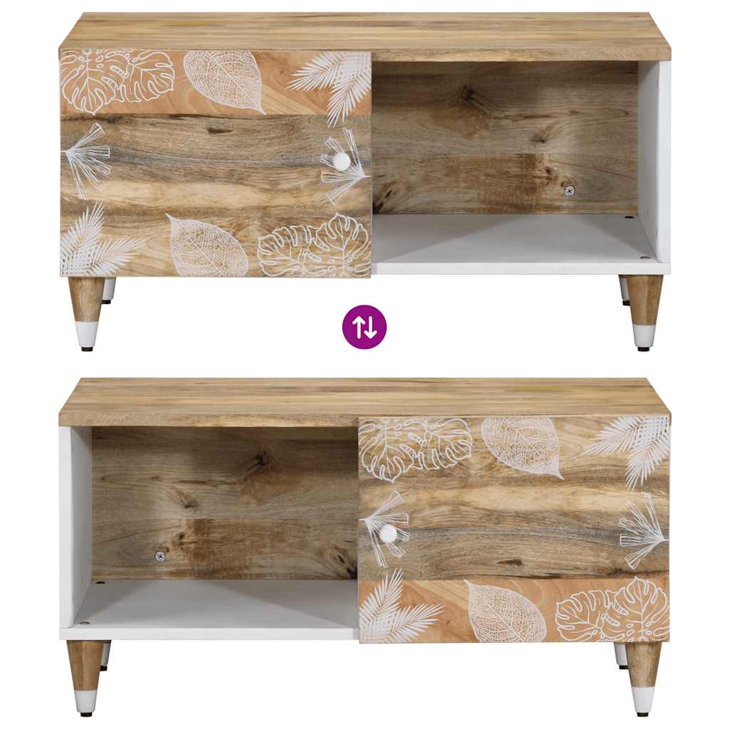 Table basse 80x50x40 cm bois de manguier massif - XIOS