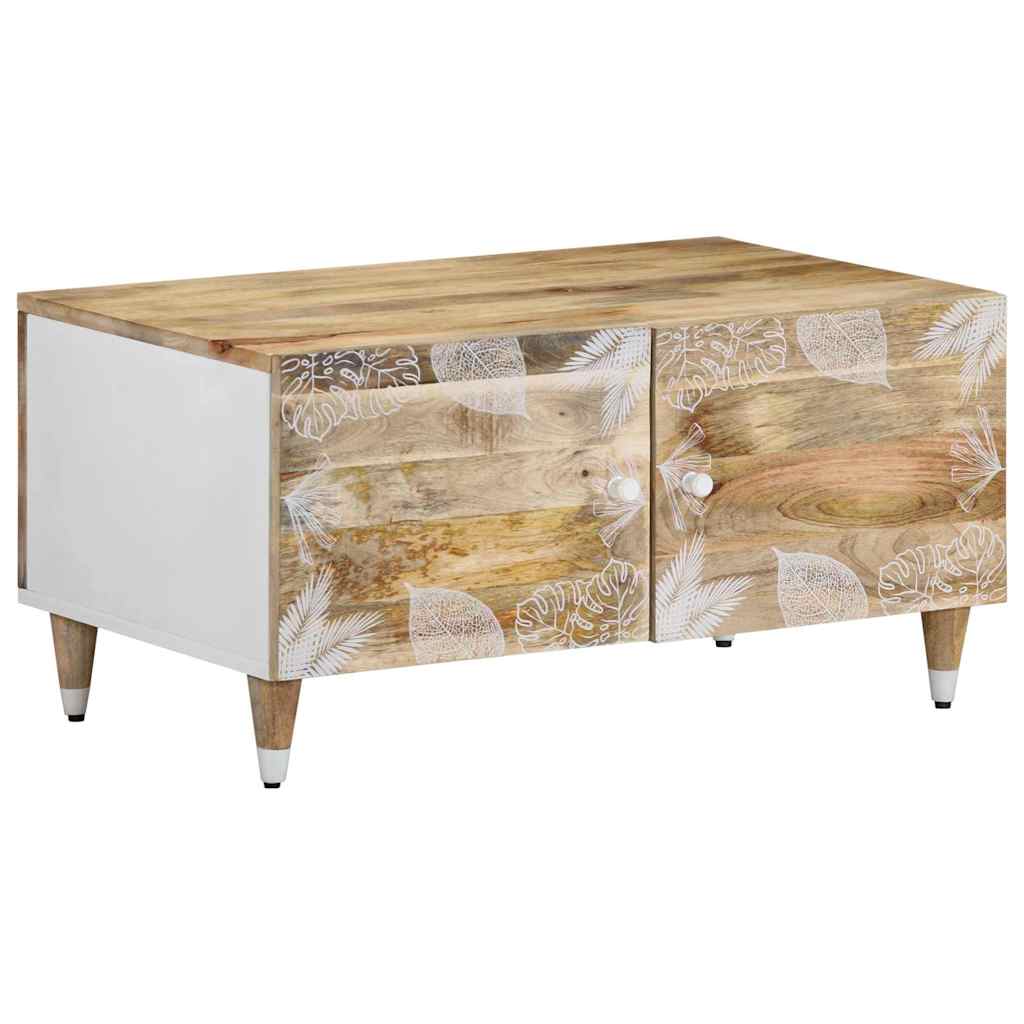 Table basse 80x50x40 cm bois de manguier massif - XIOS