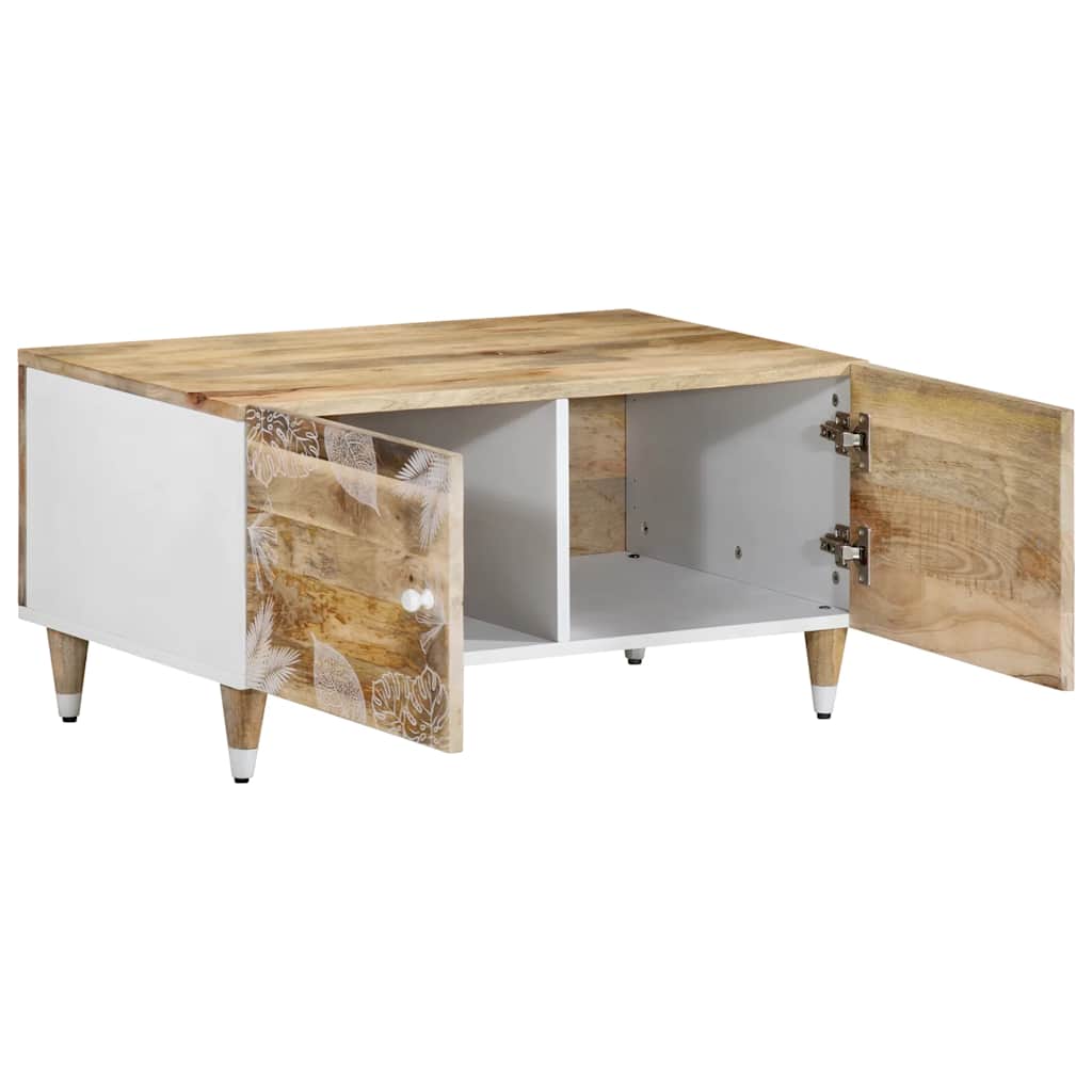 Table basse 80x50x40 cm bois de manguier massif - XIOS