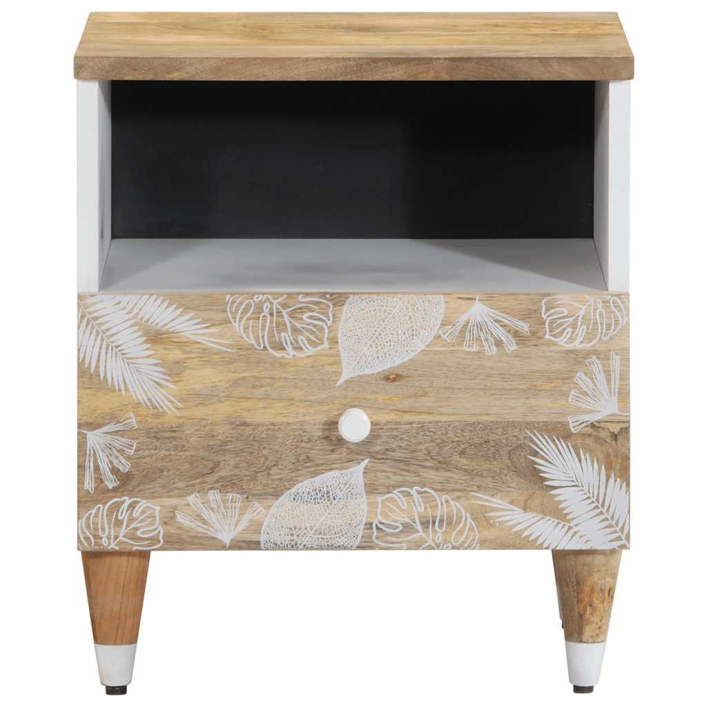 Table de chevet 40x33x46 cm Bois de manguier solide - XIOS