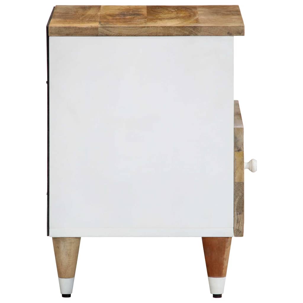 Table de chevet 40x33x46 cm Bois de manguier solide - XIOS
