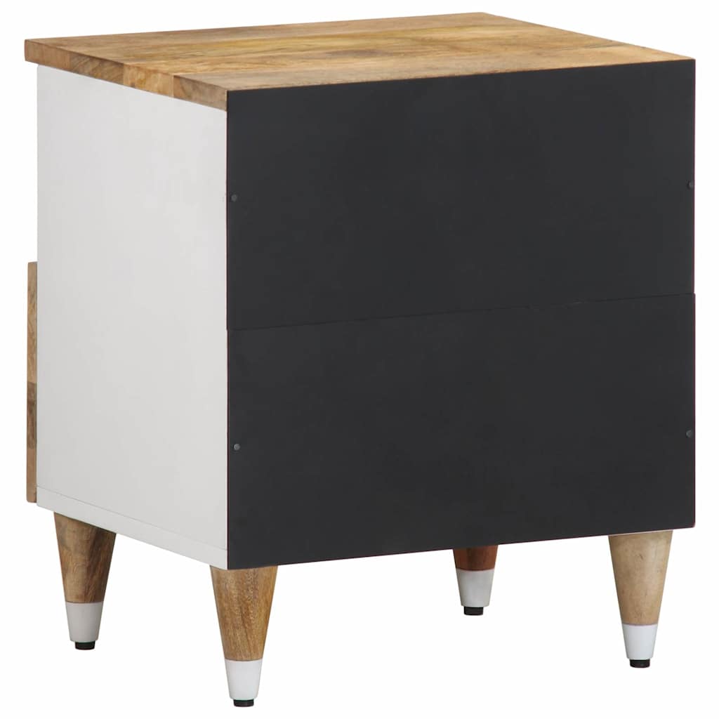 Table de chevet 40x33x46 cm Bois de manguier solide - XIOS