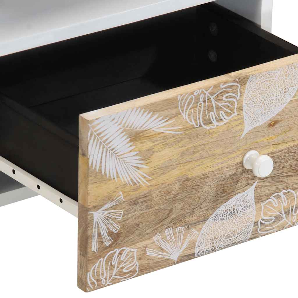 Table de chevet 40x33x46 cm Bois de manguier solide - XIOS