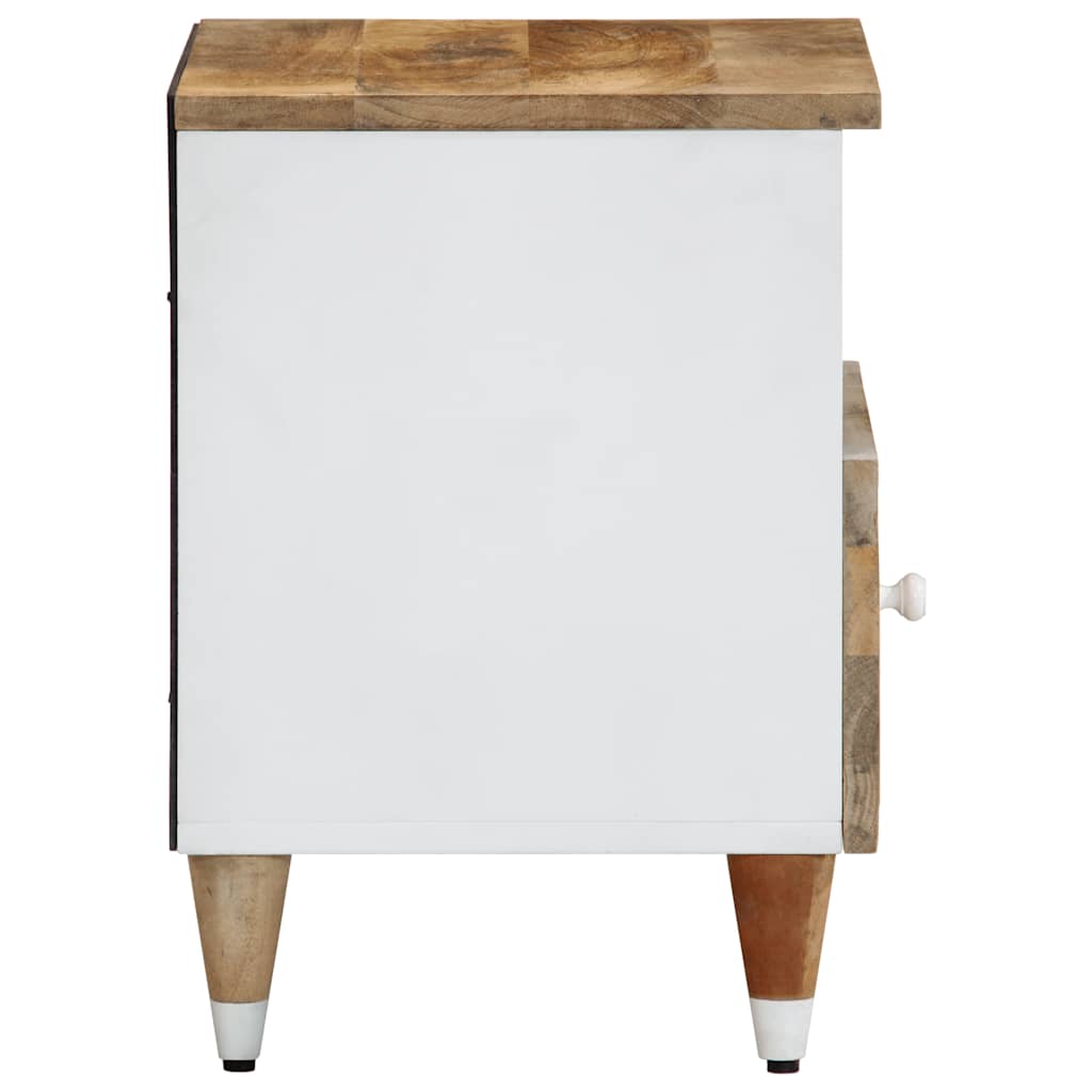 Tables de chevet 2 pcs 40x33x46 cm Bois de manguier solide - XIOS