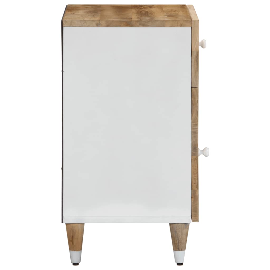 Table de chevet 50x33x60 cm bois de manguier massif - XIOS