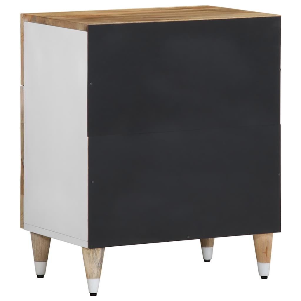 Table de chevet 50x33x60 cm bois de manguier massif - XIOS