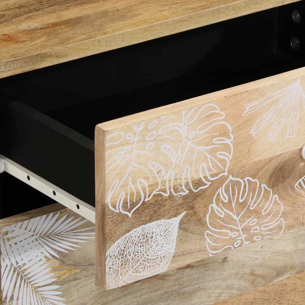 Table de chevet 50x33x60 cm bois de manguier massif - XIOS