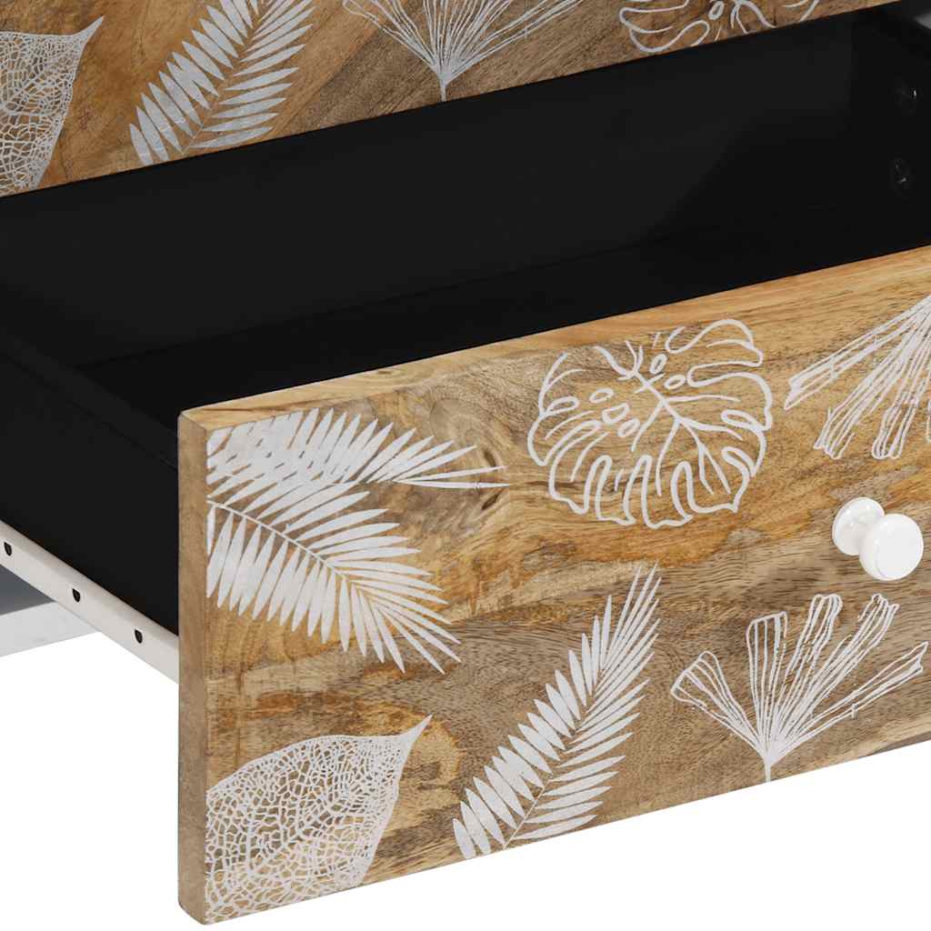 Table de chevet 50x33x60 cm bois de manguier massif - XIOS