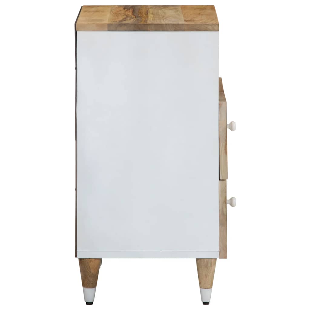 Table de chevet 50x33x60 cm bois de manguier massif - XIOS