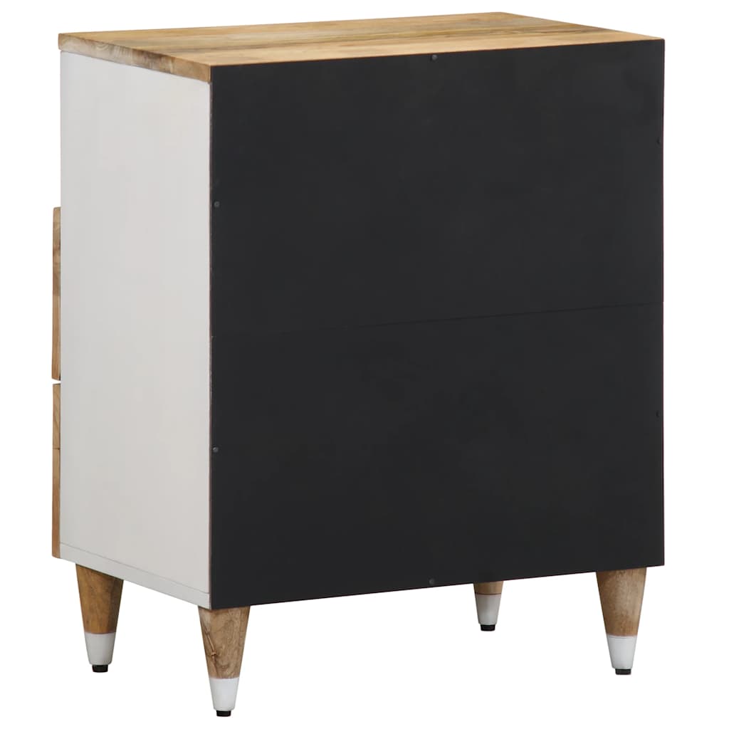 Table de chevet 50x33x60 cm bois de manguier massif - XIOS