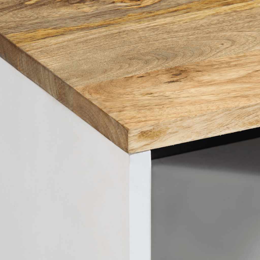 Table de chevet 50x33x60 cm bois de manguier massif - XIOS