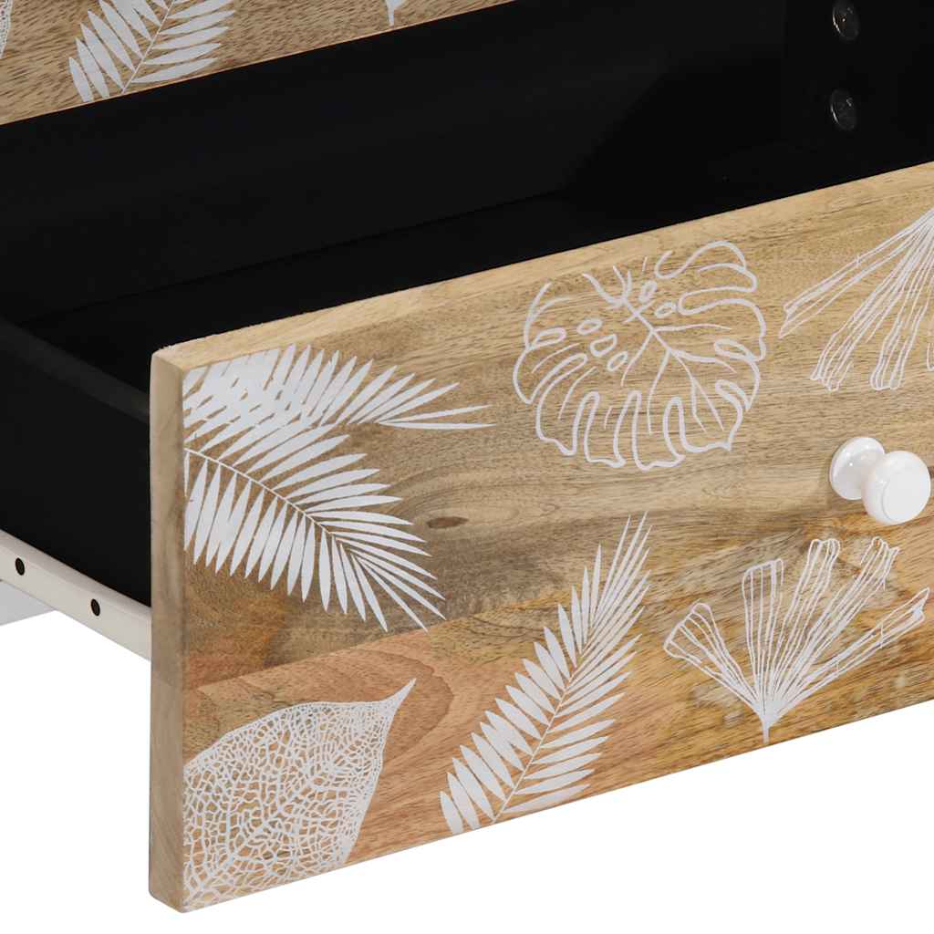 Table de chevet 50x33x60 cm bois de manguier massif - XIOS