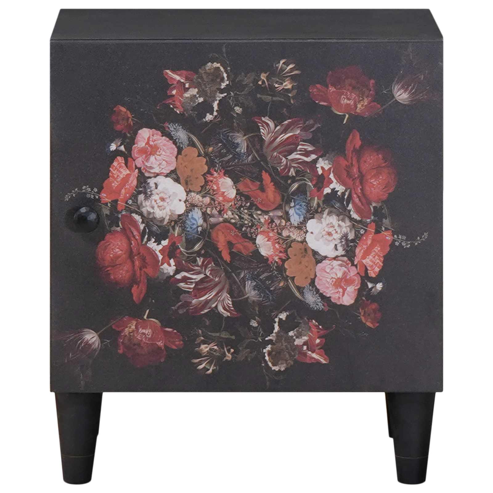 Cabinet de chevet avec porte 2 pcs Noir 40 x 33 x 46 cm - XIOS