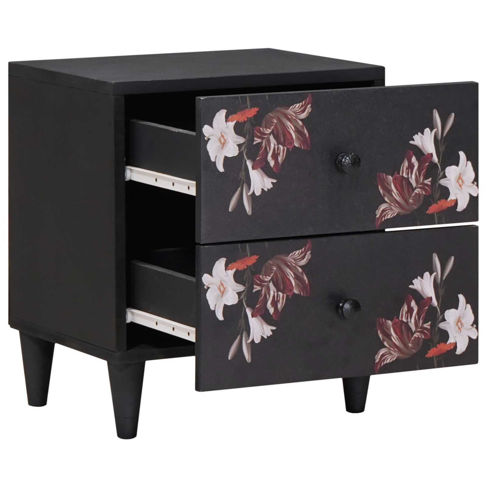 Table de chevet avec tiroir 2 pcs Marron 40 x 33,5 x 46 cm - XIOS