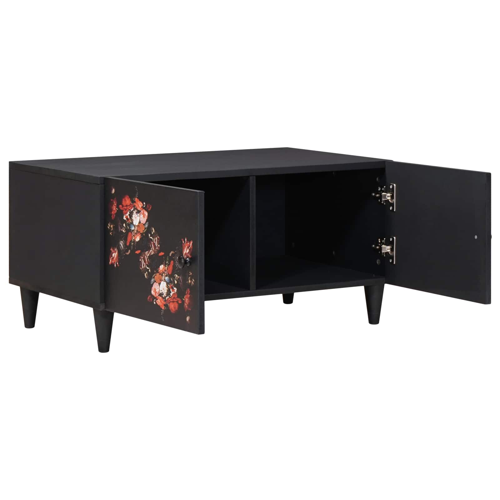 Table basse Multicolore 80 x 50 x 40 cm Bois de mangue massif - XIOS