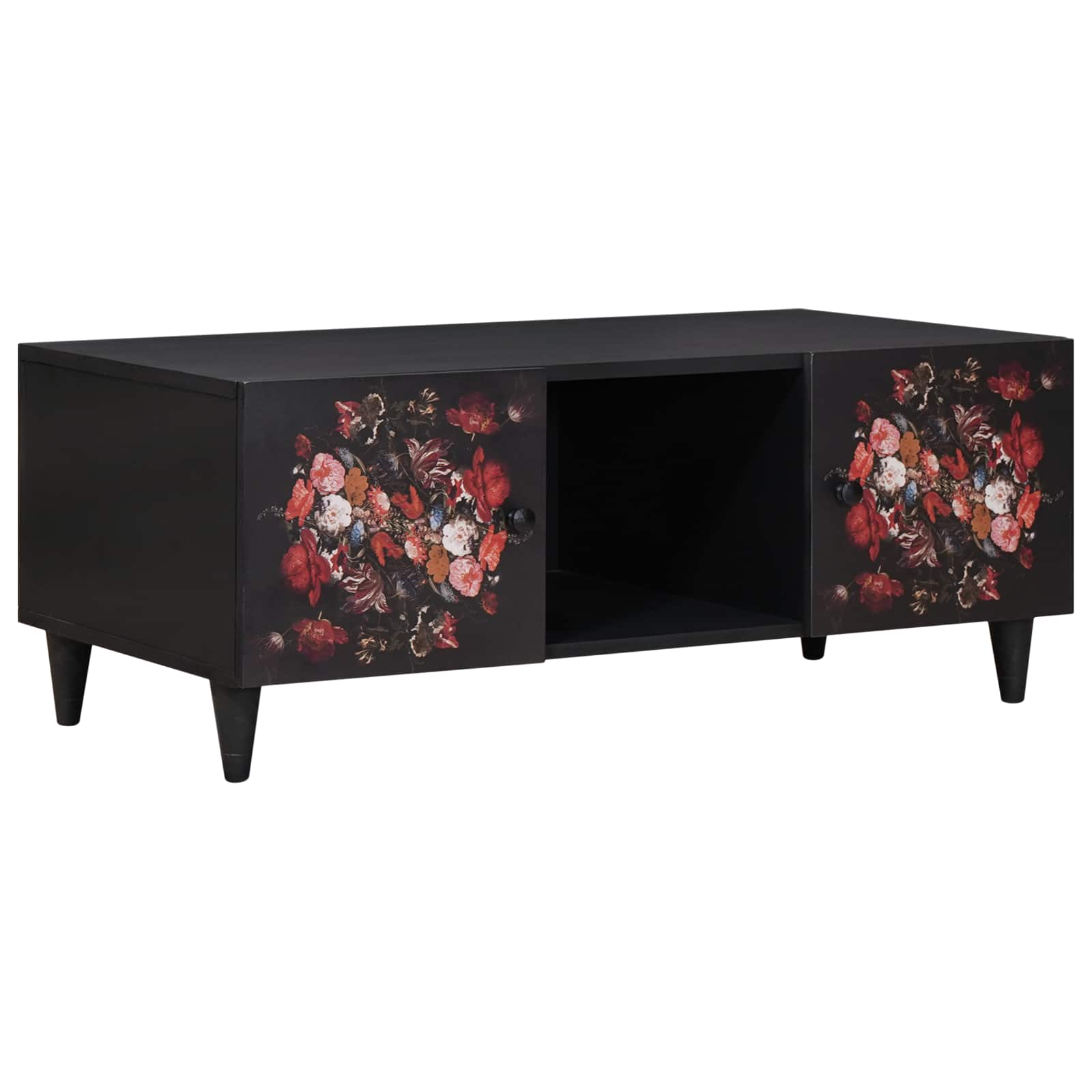 Table basse Multicolore 100 x 54 x 40 cm Bois de mangue massif - XIOS