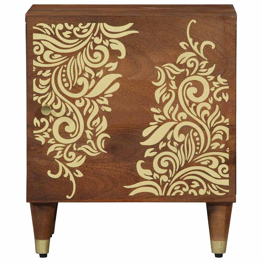 Cabinet de chevet avec porte marron miel 40 x 33 x 46 cm - XIOS