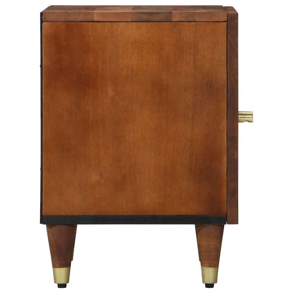 Cabinet de chevet avec porte 2 pcs marron miel 40 x 33 x 46 cm - XIOS