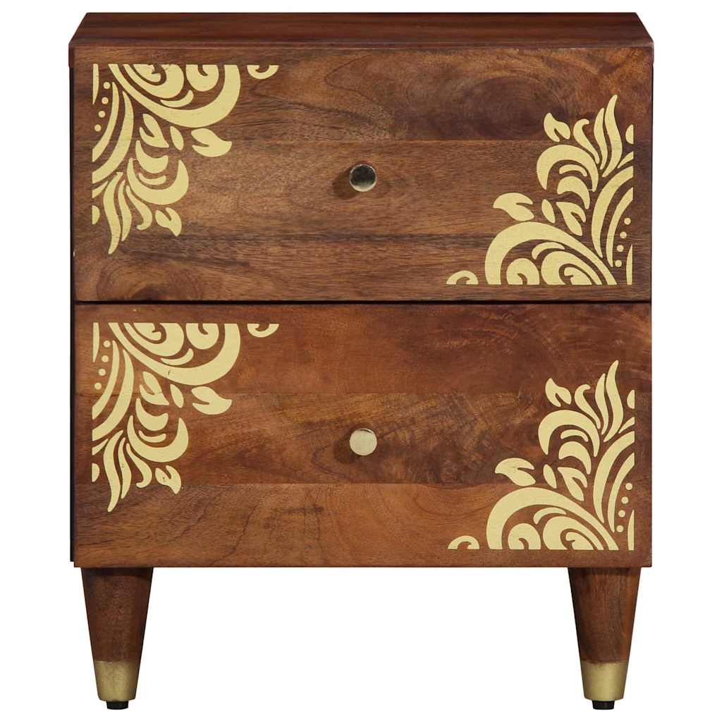 Cabinet de chevet avec tiroir marron miel 40 x 33 x 46 cm - XIOS