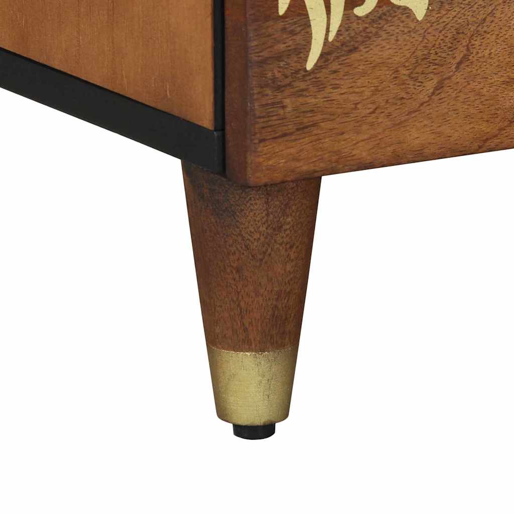 Cabinet de chevet avec tiroir 2 pcs marron miel 40 x 33 x 46 cm - XIOS